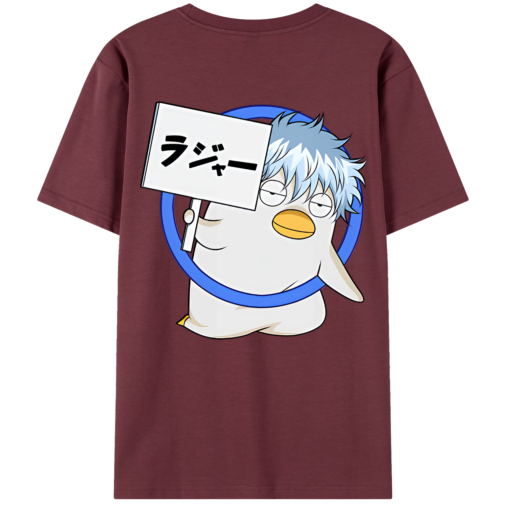 （画像用） ぎんたま 坂田銀時（さかたぎんとき） 神楽 志村新八（しむら しんぱち） GINTAMA Sakata Gintoki Kagura Shimura Shinpachi 綿100％半袖Tシャツ（背面プリント）